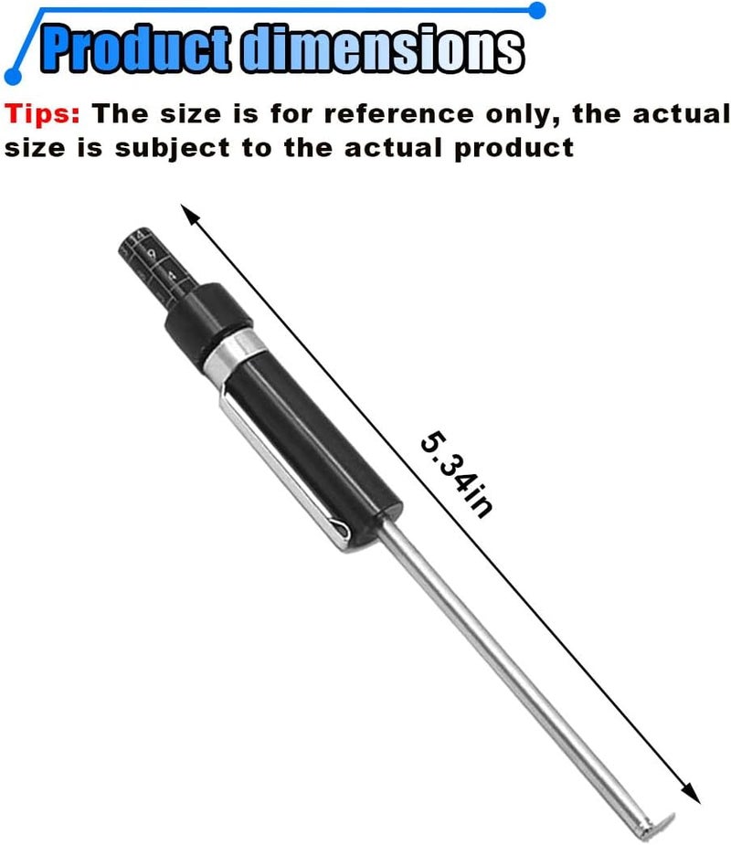 LHDOS Brake Pad Thickness Gauge Measure Tool with Scale- Brake Shoe Gauge Car Brake Measuring Tool for Internal External Brake Pads Tester Measurement- Auto Brake Pad Thickness Detection Pen Scale - Image 2